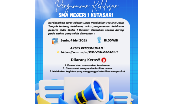 Pengumuman Kelulusan SMA Negeri 1 Kutasari